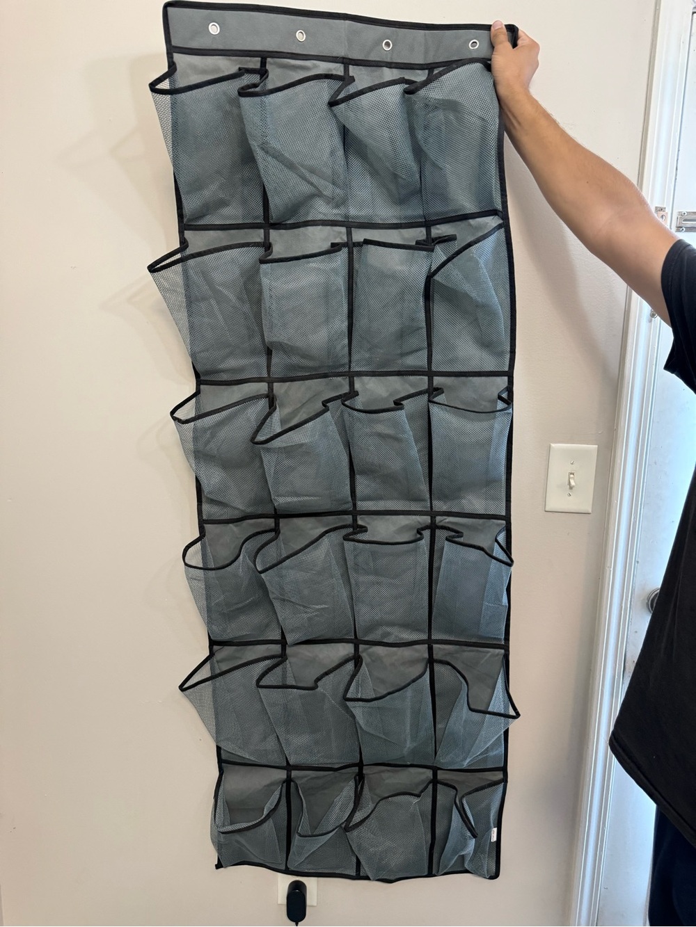 24-Pocket Hanging Organizer - Gray